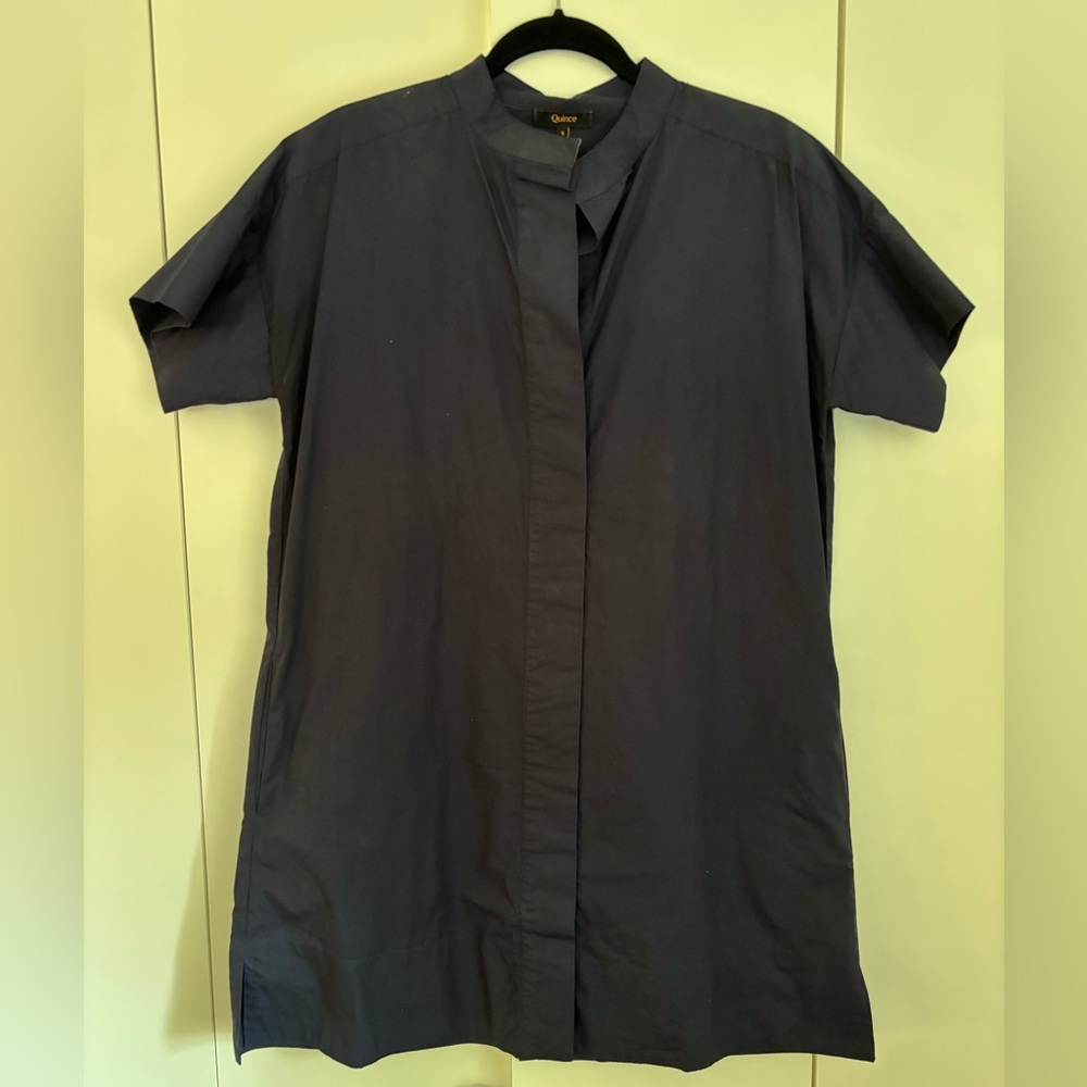 Quince Organic Cotton Shirt Dress